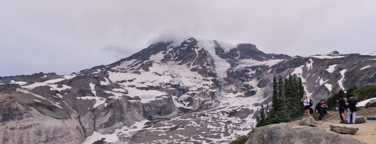 A clear view of Mount Rainier